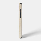 黒い影がかかった白い織物 iPhoneケース (左側面)