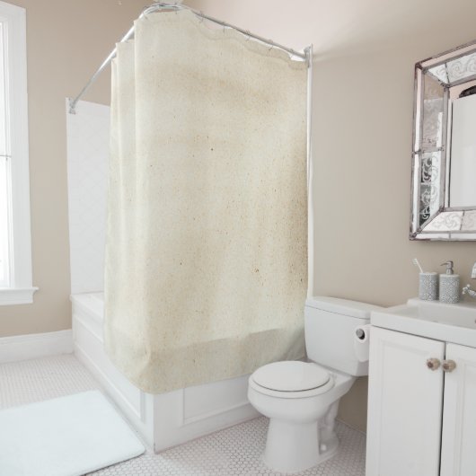 黒い影の白い織物 シャワーカーテン (インサイチュ)