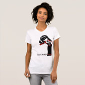 黒い影の白 Tシャツ (正面フル)