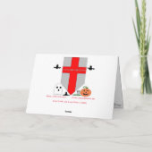 「黒い影」ハロウィーンのカード カード (裏面)