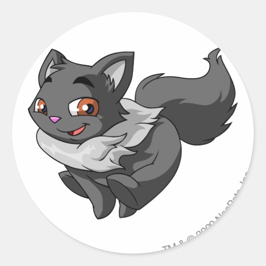 黒い影 ラウンドシール (正面)