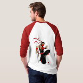 黒い忍者のTシャツ Tシャツ (裏面フル)