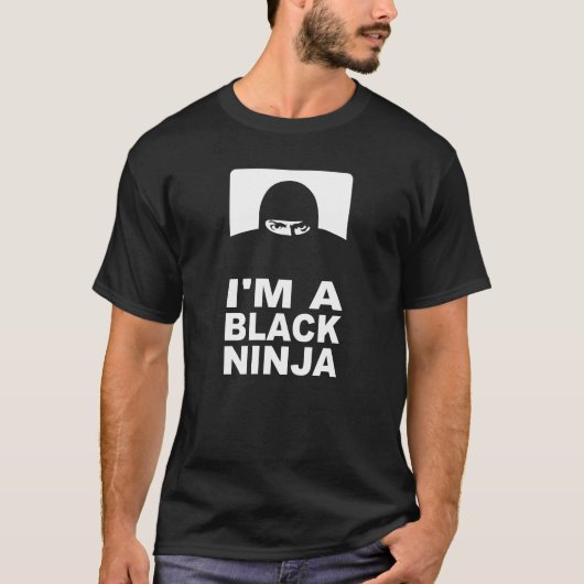 黒い忍者 Tシャツ (正面)