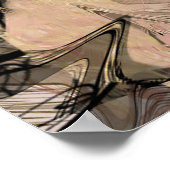 黒い忘れ大理石の渦を愛してはいけない ポスター (角)