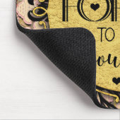 黒い忘れ大理石の渦を愛してはいけない マウスパッド (コーナー)