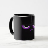 黒い怒った忍者 マグカップ (正面左)