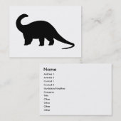 黒い恐竜 名刺 (正面/裏面)