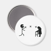 黒い悪い忍者戦おばあちゃん マグネット (正面/裏面)