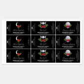 黒い意図スペルキャンドルラベル ラベル (シート)