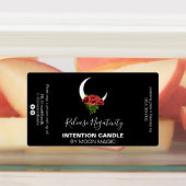 黒い意図スペルキャンドルラベル ラベル (貼付)