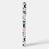 黒い愛とハート Case-Mate iPhoneケース (裏面 / 右)