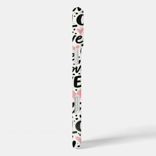 黒い愛とハート Case-Mate iPhoneケース (裏面 / 右)