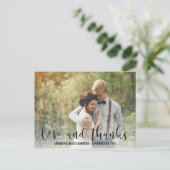 黒い愛と感謝してい脚本 |写真パーソナライズされた ポストカード (スタンド正面)