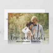 黒い愛と感謝してい脚本 |写真パーソナライズされた ポストカード (正面/裏面)