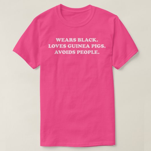 黒い愛ギニア豚の人々を避ける – intr tシャツ (デザイン正面)