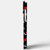 黒い愛モダンエレガント Case-Mate iPhoneケース (裏面 / 左)