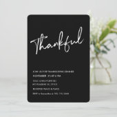 黒い感謝祭モダンディナー 招待状 (スタンド正面)