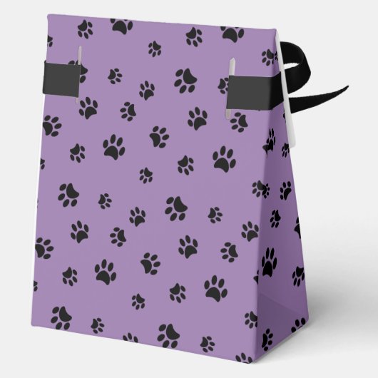 黒い手で背景が紫のパターンを印刷 フェイバーボックス (裏面)