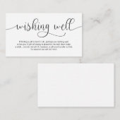 黒い手モダンでデザインは、良く願う エンクロージャーカード (正面/裏面)