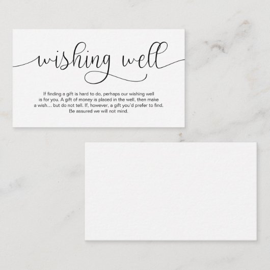 黒い手モダンでデザインは、良く願う エンクロージャーカード (正面/裏面)