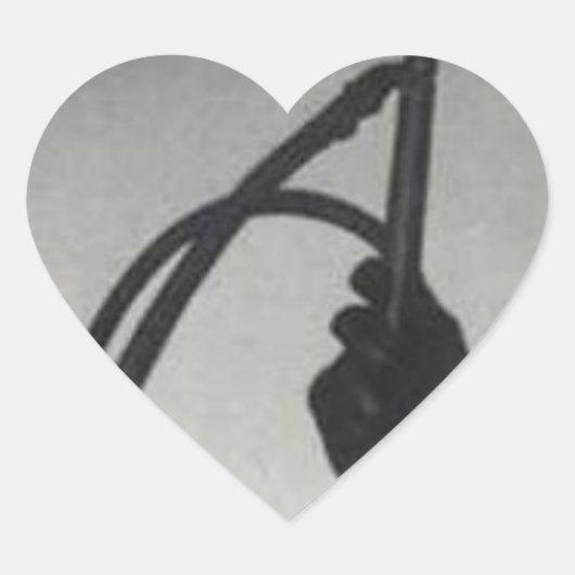 黒い手袋及び鞭 ハートシール (正面)