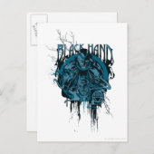 黒い手 – グラフィックのコラージュ ポストカード (正面/裏面)