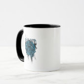 黒い手 – グラフィックのコラージュ マグカップ (正面左)