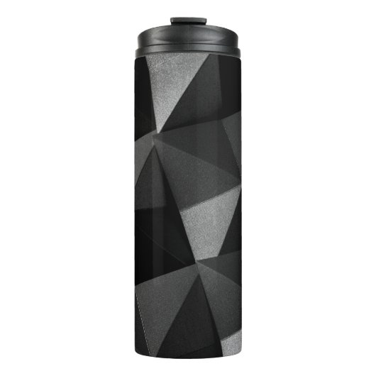 黒い折り畳みテクスチャ紙抽象芸術光沢折り紙 タンブラー (正面)