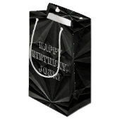黒い折り紙の誕生日 スモールペーパーバッグ (正面アングル)