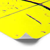 黒い抽象芸術絵を描(ばちゃばちゃ)跳ねるが明るい目に滴る ポスター (角)