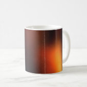 黒い抽象芸術背景フォトエフェクト。レトロ膜 コーヒーマグカップ (正面右)