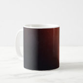 黒い抽象芸術背景フォトエフェクト。レトロ膜 コーヒーマグカップ (正面左)