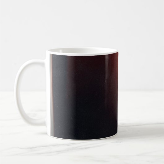 黒い抽象芸術背景フォトエフェクト。レトロ膜 コーヒーマグカップ (左)