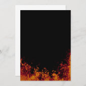 黒い招待状の炎 招待状 (正面/裏面)
