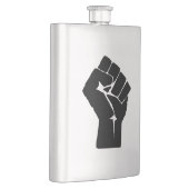 黒い拳を上げ – 抵抗の抗議 フラスク (右)