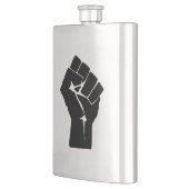 黒い拳を上げ – 抵抗の抗議 フラスク (左)