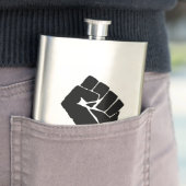 黒い拳を上げ – 抵抗の抗議 フラスク (インサイチュ)