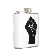 黒い拳を上げ – 抵抗の抗議 フラスク (右)