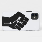 黒い拳を上げ – 抵抗の抗議 Case-Mate iPhoneケース (裏面(横))