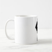 黒い拳を掲げて - 抵抗と抗議 コーヒーマグカップ (左)
