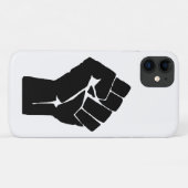 黒い拳を掲げて - 抵抗と抗議 Case-Mate iPhoneケース (裏面(横))