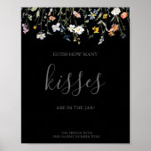 黒い推測いくつのキスブライダルシャワーゲーム ポスター (正面)