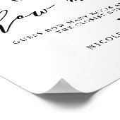 黒い推測どのくらいのキススクリプト赤ちゃんシャワー ポスター (角)