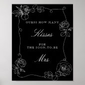 黒い推測キスブライダルシャワーゲームPos数 ポスター (正面)