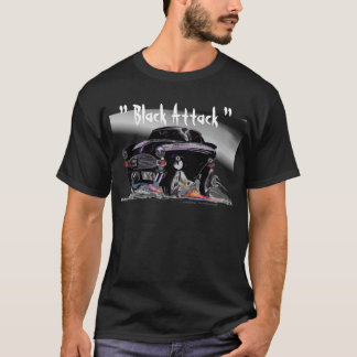 "黒い攻撃" Tシャツ
