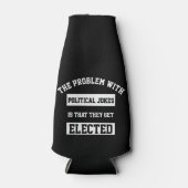 黒い政治的なジョークがクー選ジーを得る ボトルクーラー (正面)