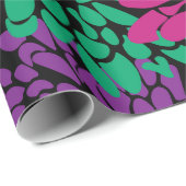 黒い数々の包み紙 ラッピングペーパー (ロールコーナー)