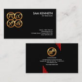 黒い数学の揺らめく同等化の数学の個人教師の先生 名刺 (正面/裏面)