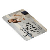 黒い文字のオーバーレイ |日付マグネットの保存 マグネット (右側)