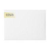 黒い文字の金ゴールドのクリスマスラップアラベル ラップアラウンドラベル (正面)